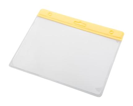 Alter badge holder Transparent yellow
