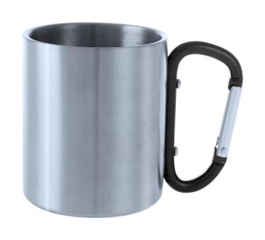 Bastic stainless steel mug Black/silver