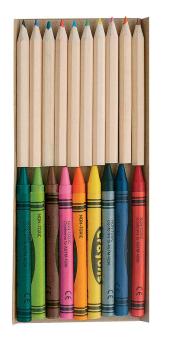 Jenkins Buntstifte und Wachsmalstifte-Set Natur