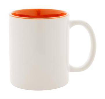 Loom Tasse Weiß/orange