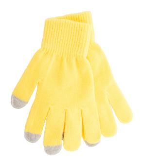 Actium touch screen gloves Grey/yellow