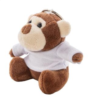 ApeFob plush monkey keyring Brown
