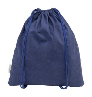 Dropex recycled cotton drawstring bag Aztec blue