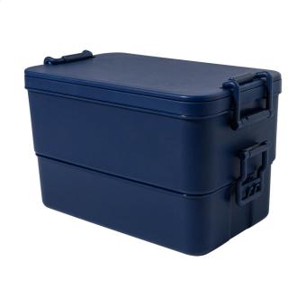 Duplox stackable lunch box Dark blue