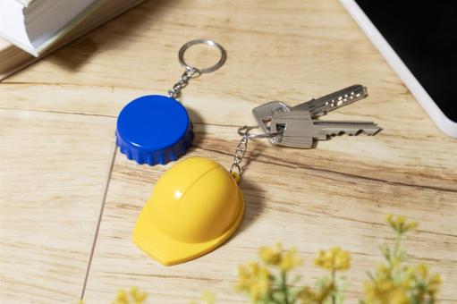 Popcap RABS bottle opener keyring Aztec blue