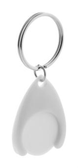 Nelly trolley coin keyring White