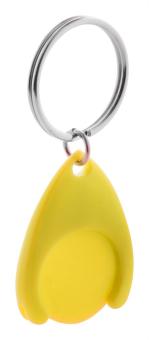 Nelly trolley coin keyring Yellow