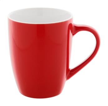 Gaia Becher Rot/weiß