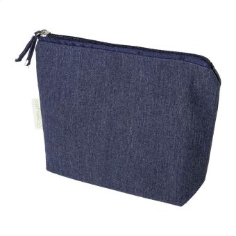 Cospex Kosmetiktasche aus recycelter Baumwolle Blau