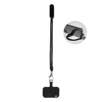 CuffStand RPET mobile holder wristband Black