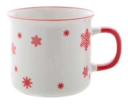 Nakkala Vintage Weihnachtstasse Rot/weiß