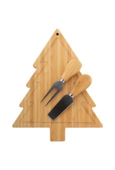 Jarlsberg Christmas cheese knife set Nature
