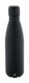 Refill recycled stainless steel bottle Black