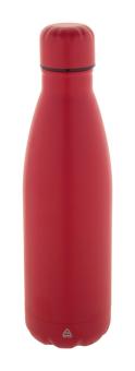 Refill Flasche aus recyceltem Edelstahl Rot
