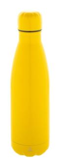 Refill recycled stainless steel bottle Yellow