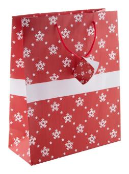 Palokorpi L Christmas gift bag, large Red/white