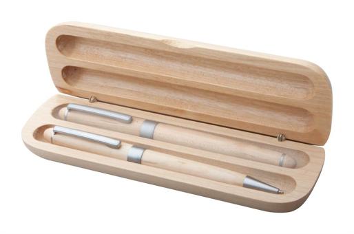 Nawodu Kugelschreiber Set aus Holz Natur