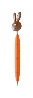 Zoom wooden ballpoint pen, rabbit Orange