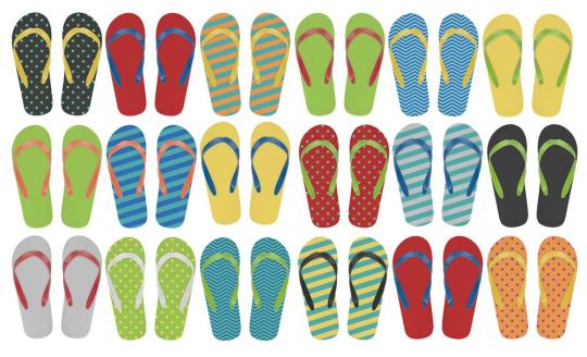 CreaPlaya customisable beach slippers Multicolor