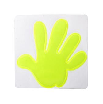 Astana reflective sticker, hand Yellow