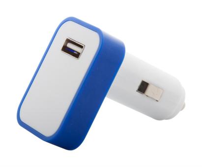Waze USB car charger Blue/white
