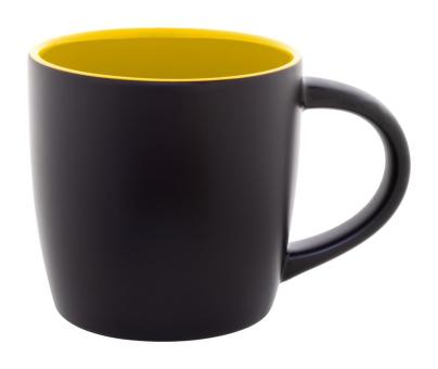 Sculptus Tasse Gelb/schwarz