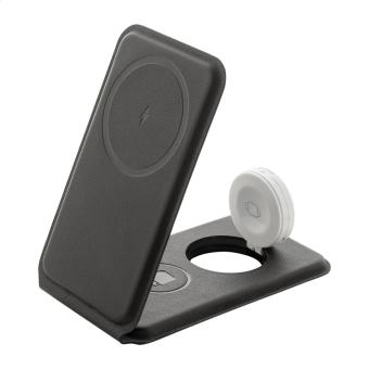 LuxCharge Stand Handyhalter mit kabellosem Ladegerät, RPU Schwarz