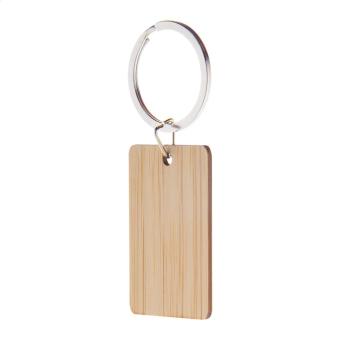 Bookey keyring, rectangle Nature blue