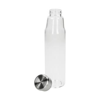 Glasflasche mit Hülle "Life" 0,7 l Transparent