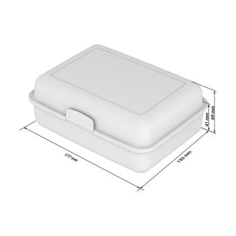 Lunch box "School Box" large with separating bowl American red