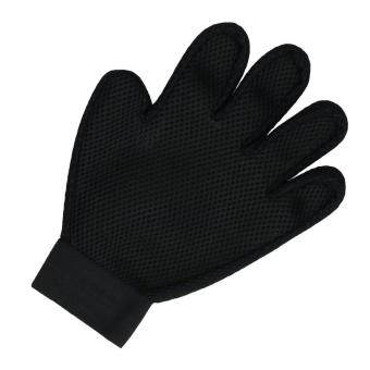 Grooming glove "Pet" Black/gray