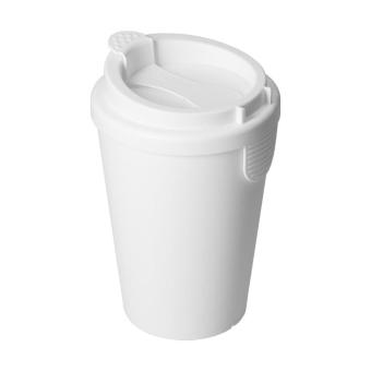 Drinking cup "Turin" with lid White