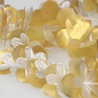 Blumenkette "Flor" Gold