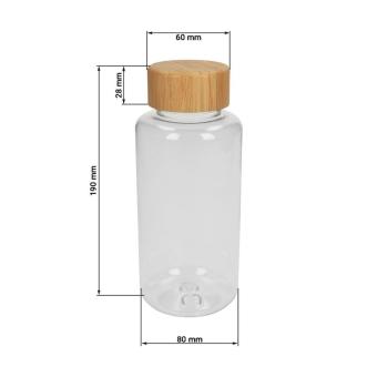Drink bottle "Natural" clear-transparent, 0.7 l Transparent blue