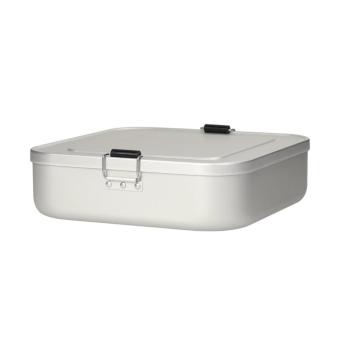Lunch box "Quadrado", large Silver
