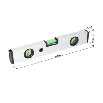Spirit level "Misura" 30 cm White