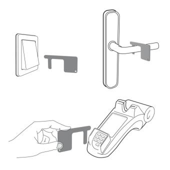 Key fob "Safe contact" Convoy grey