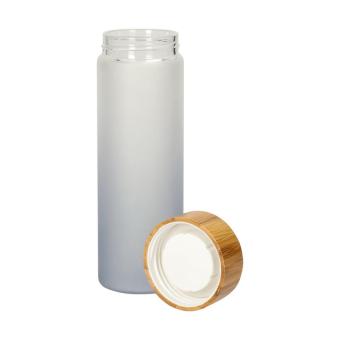 Glasflasche "Frosted" 0,55 l Grau