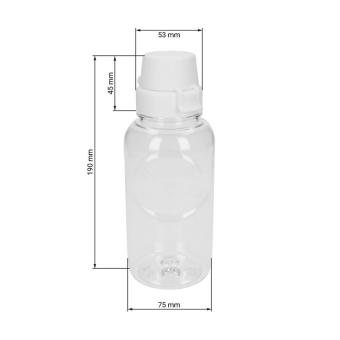 Drink bottle Carve "School" clear-transparent 0.5 l Transparent blue