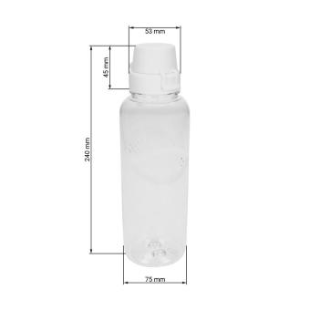 Drink bottle Carve "School" clear-transparent 0.7 l Transparent blue
