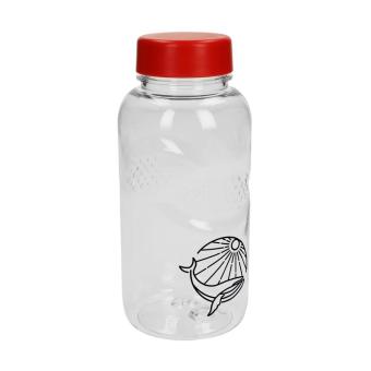 Trinkflasche Carve "Refresh", 500 ml Transparent blau
