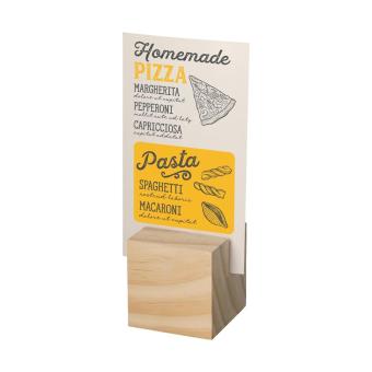 Wooden menu holder "Cube", nature Nature,green