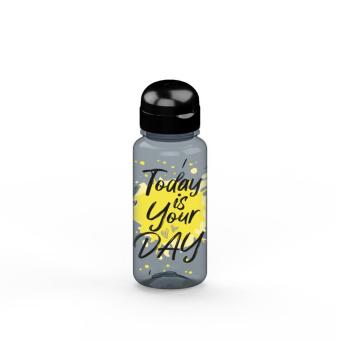 Trinkflasche "Sports", 400 ml, recycled PET Grau