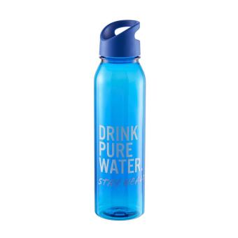 Trinkflasche Active "Wave", 650 ml Transparent blau