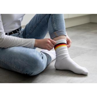 Socken "Germany", 42-45 Weiß
