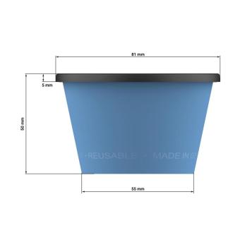 ToGoPlus" dip cup, 100 ml Brown
