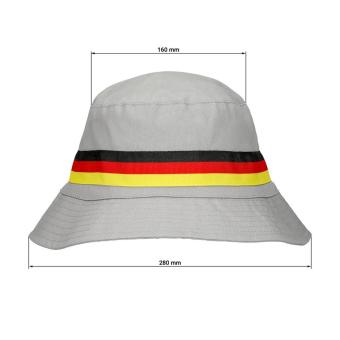 Bucket hat "Germany" Grau
