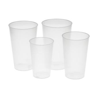Drinking cup "Vital" 200ml Milky transparent