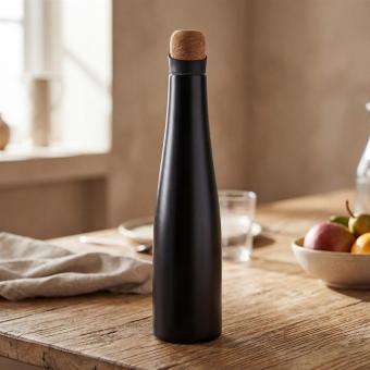 Carafe with cork lid "VELDA" Silver
