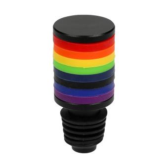 Weinstopper "Rainbow" Schwarz